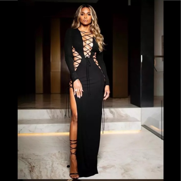 Dresses & Skirts - 🎉New Black Backless Long Sleeve Sexy 2022 Summer Long Dress